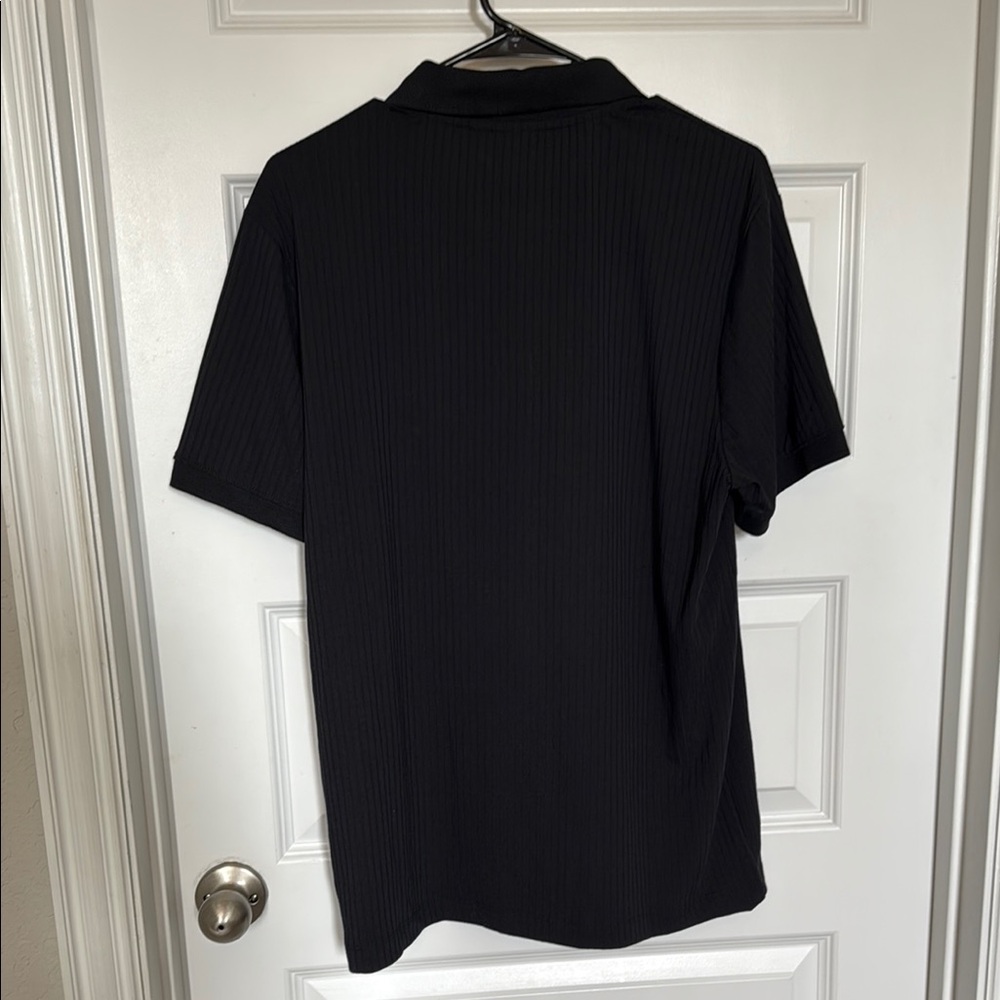 NWT Perry Ellis Black Polo Shirt Sz Medium - Picture 2 of 8